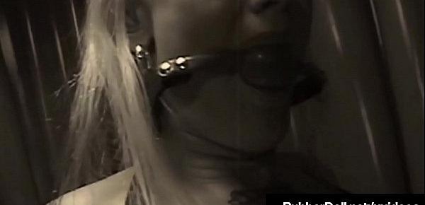  Slave Punisher RubberDoll Pussy Fucks Her Blonde SeX Servant